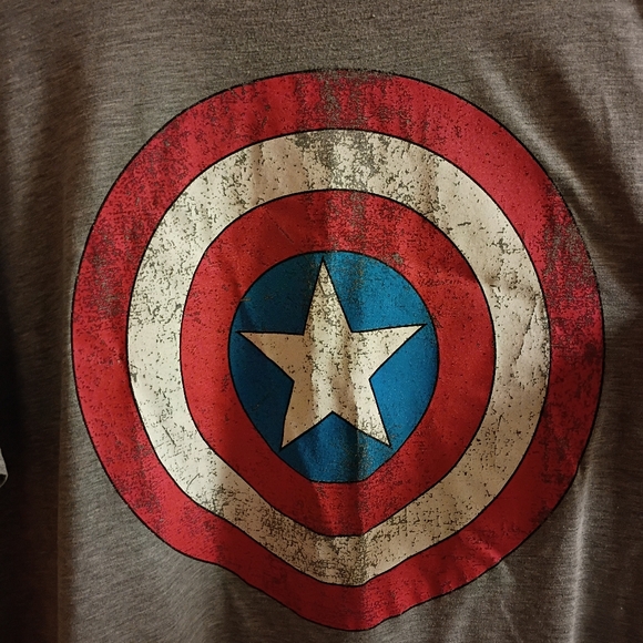 2/$10 Disney Store Captain America Shield Graphic Tee - Picture 2 of 6